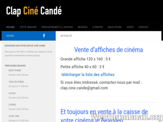 clapcinecande.fr website preview