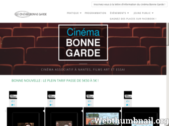 cinemalebonnegarde.com website preview