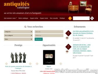 antiquites-catalogue.com website preview