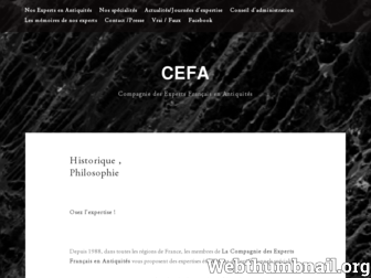 la-cefa-experts-antiquites.com website preview