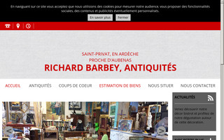 barbey-antiquites-ardeche.fr website preview