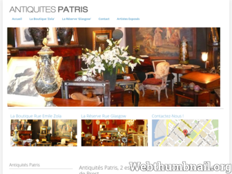 patris-antiquites.com website preview