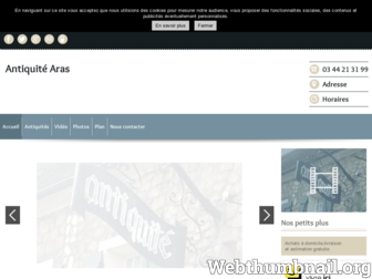antiquite-aras-oise.fr website preview