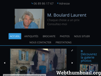 antiquites-boulard.fr website preview