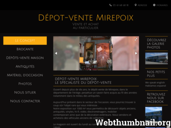 depot-vente-mirepoix.com website preview