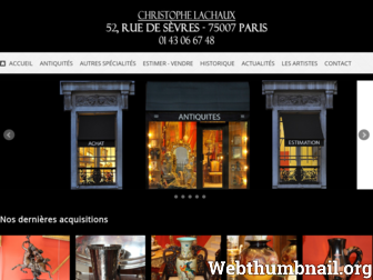 antiquite-lachaux.com website preview