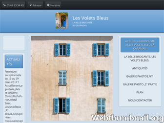 brocante-volets-bleus.fr website preview