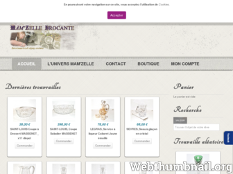 mamzellebrocante.com website preview