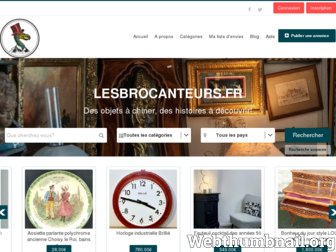 lesbrocanteurs.fr website preview