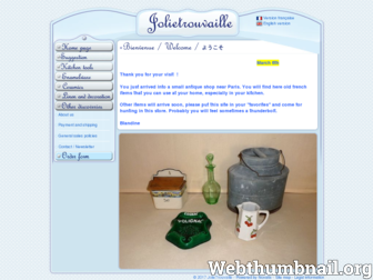 jolietrouvaille.com website preview