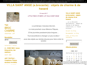 chezsaintange.canalblog.com website preview