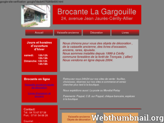 brocantelagargouillecerilly.com website preview