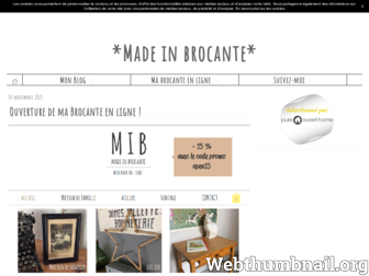 madeinbrocante.canalblog.com website preview