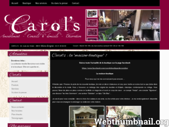 carols.fr website preview
