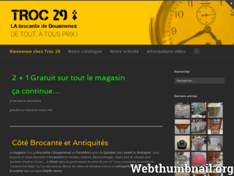 troc29.fr website preview