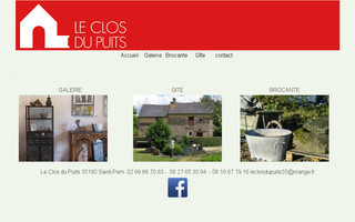 leclosdupuits35.com website preview