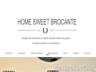 homesweetbrocante.com website preview
