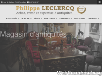 philippeleclercqantiquites.com website preview