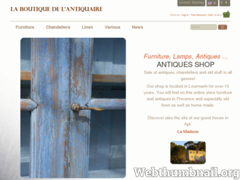 boutique-antiquaire.com website preview