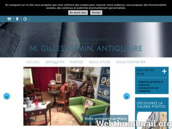 antiquites-lemans-memin.fr website preview