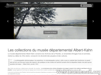 collections.albert-kahn.hauts-de-seine.fr website preview