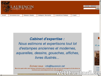 laurencin.net website preview