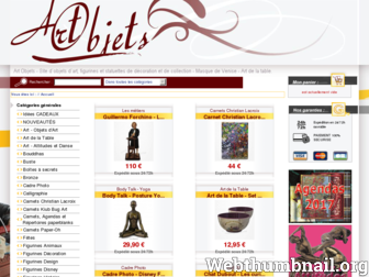 art-objets.fr website preview