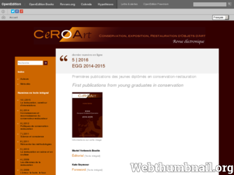 ceroart.revues.org website preview
