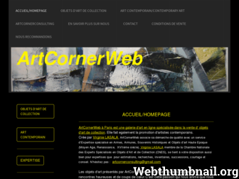 artcornerweb.com website preview
