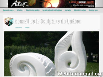 conseilsculpture.com website preview