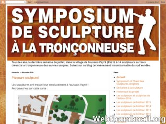 symposiumsculpturetronconneuse.blogspot.com website preview