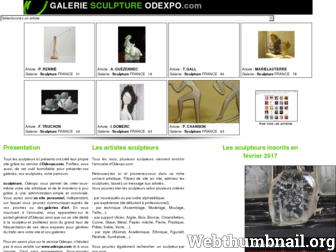 galerie-sculpture-odexpo.com website preview