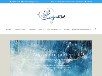 legendart.fr website preview