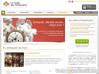 guide-antiquaires.com website preview