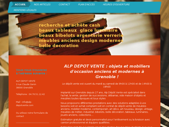 alp-depotvente.com website preview