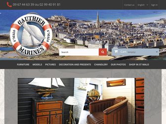 gauthiermarines.com website preview