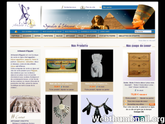 artisanat-egypte.com website preview
