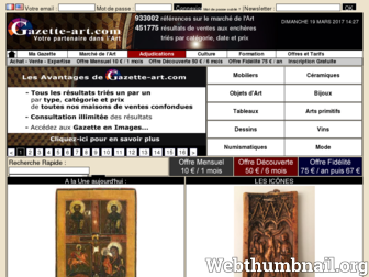 gazette-art.com website preview