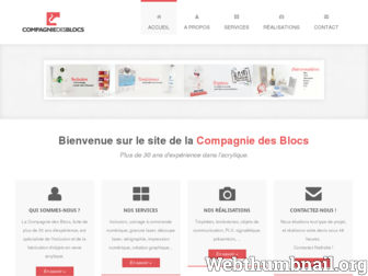 compagniedesblocs.fr website preview