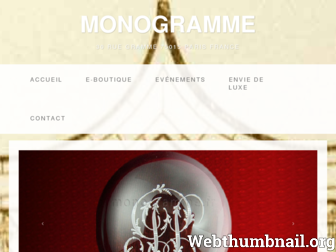 monogramme.fr website preview