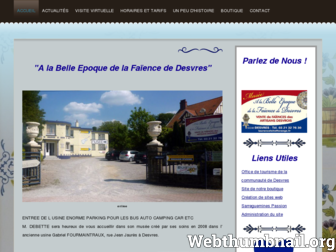 musee-faience-desvres.net website preview