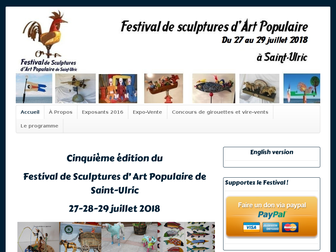 festivalsculptureartpopulaire.com website preview