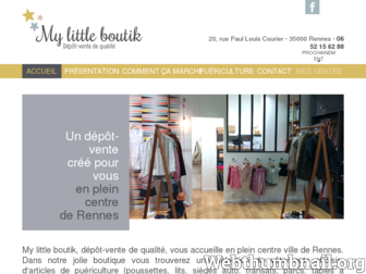mylittleboutik.fr website preview