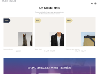 studiovintage.fr website preview