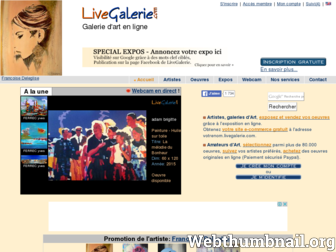 livegalerie.com website preview