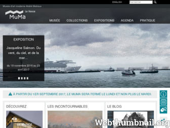 muma-lehavre.fr website preview