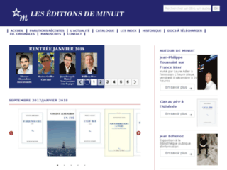 leseditionsdeminuit.fr website preview