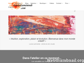 louiselamirande.com website preview