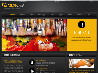 pinceau.net website preview