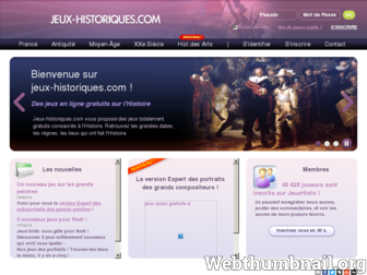 jeux-historiques.com website preview